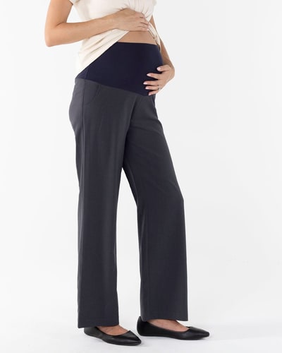 Angel Maternity Mid Waist Maternity Relax Woven Pants