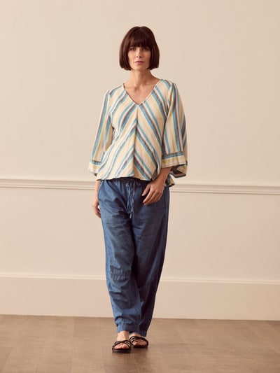 For The Creators Imara Blouse - Bluejay