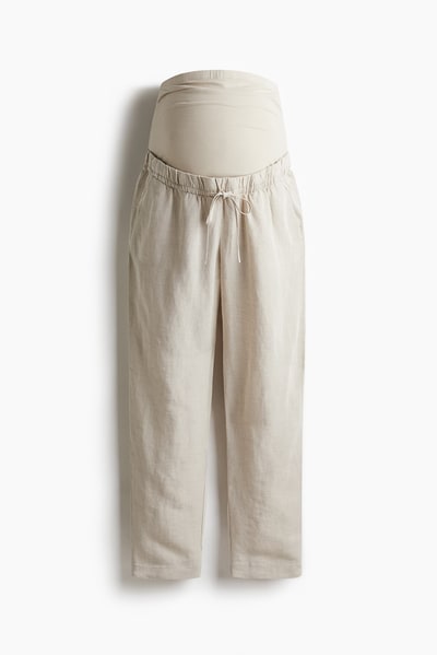 H&M MAMA Linen-Blend Pants