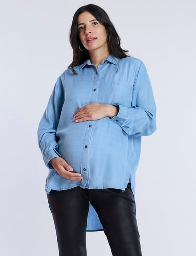 Motherhood Maternity Poplin Shirt