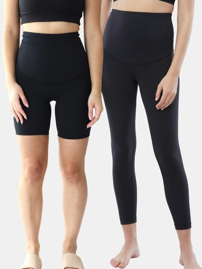 Gap Ingrid and Isabel Postpartum Legging and Bike Short Two Pack