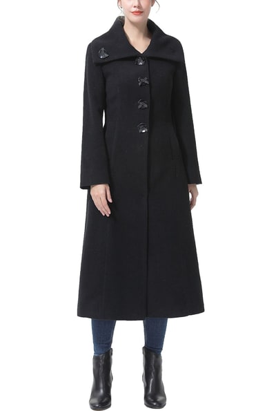 Kimi + Kai Kimi + Kai Women's "Kaeli" Wool Blend Maxi Coat