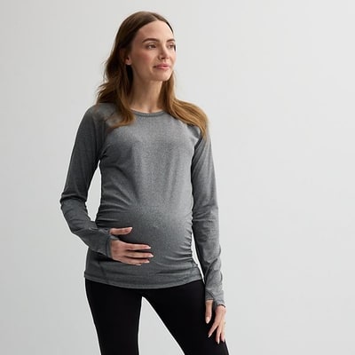 Kohl's Maternity Tek Gear® Dry Tek Long Sleeve Tee