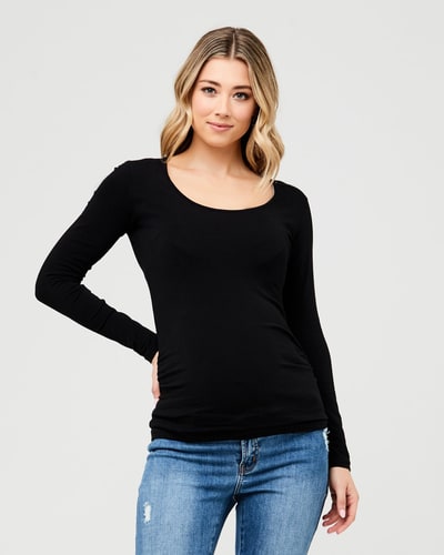 Ripe Maternity Organic Tube Top Black
