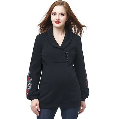 Kohl's Maternity Pokkori Shawl Collar Sweatshirt