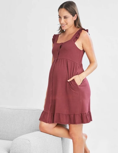 Milk & Baby Grace Labor & Nursing Nightgown