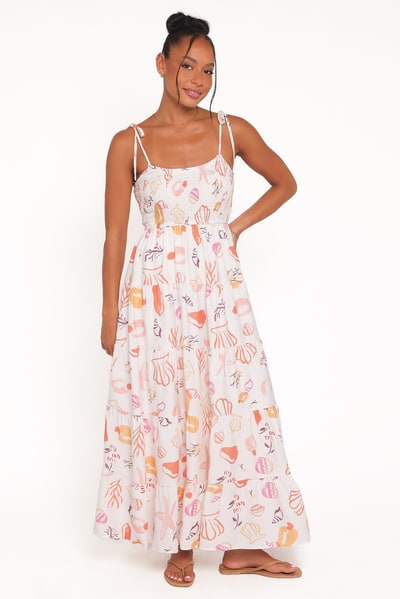 Petal & Pup Bairbre Maxi Dress - Pink Beach Print