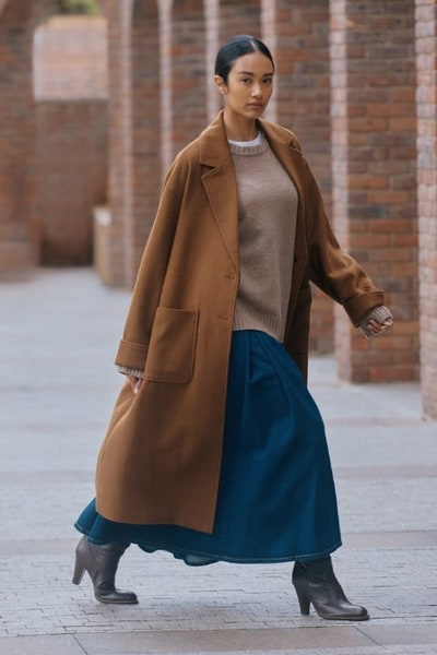 For The Creators Tan Wool Coat