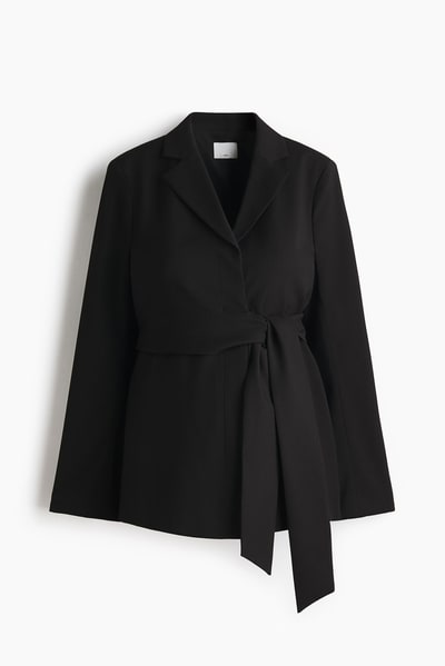 H&M MAMA Tie-Belt Blouse