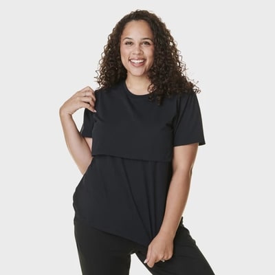 Target Bravado Designs Lift Up Nursing T-Shirt, Black, Small