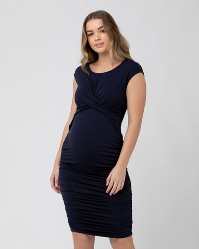 Ripe Maternity Cross My Heart Dress Ink