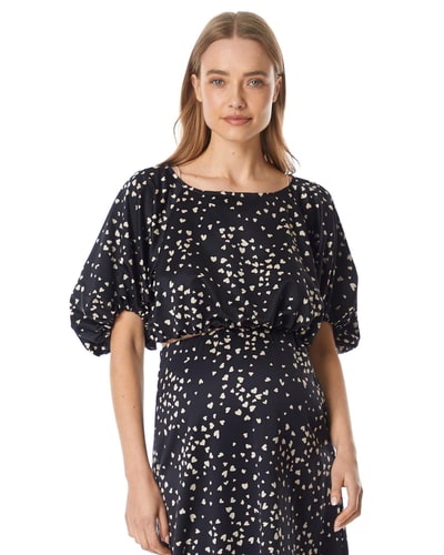 Soon Maternity Mila Balloon Sleeve Top