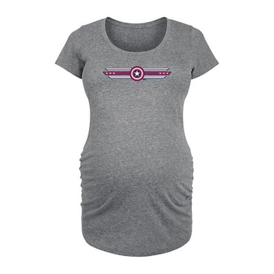 Kohl's Maternity Marvel Captain America Shield Icon Graphic Tee