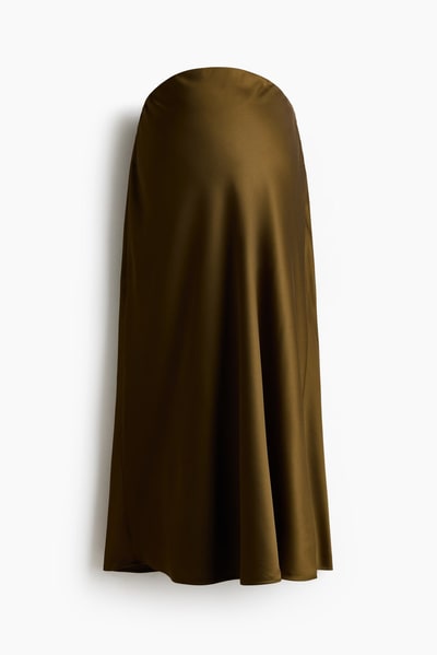 H&M MAMA Satin Slip Skirt