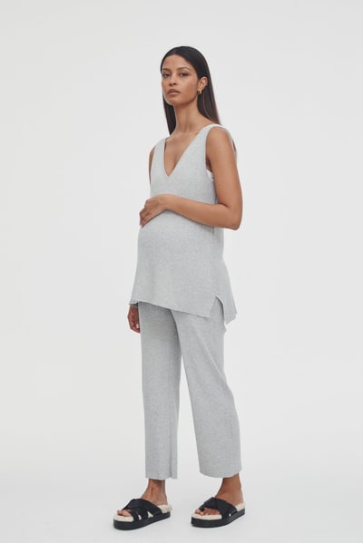 Legoe Heritage Knit Pant (Grey Marle)