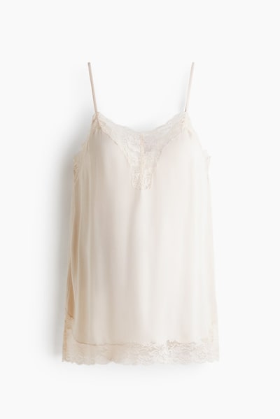 H&M MAMA Lace-Trimmed Camisole Top