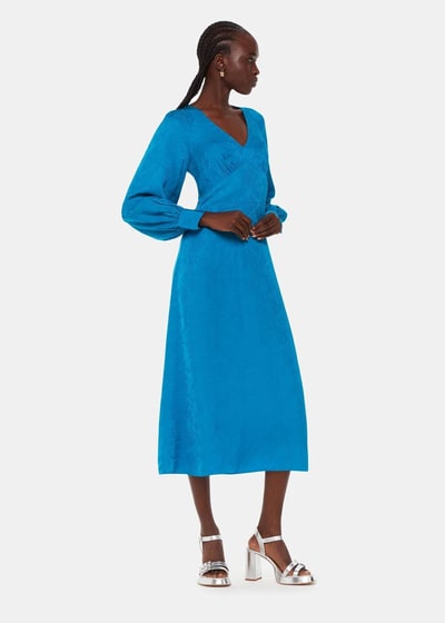 For The Creators Serpent Jacquard Midi Dress