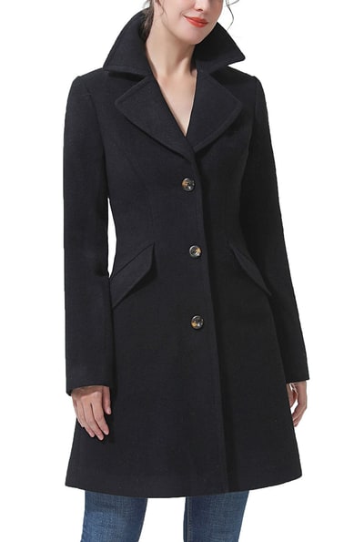 Kimi + Kai Kimi + Kai Women's "Sasha" Wool Blend Walking Coat