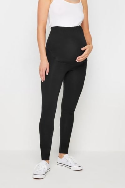Yours Clothing LTS PREMIUM Tall Black Maternity Cotton Leggings