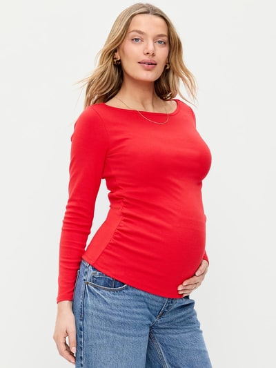 Old Navy Maternity Long-Sleeve Boatneck T-Shirt