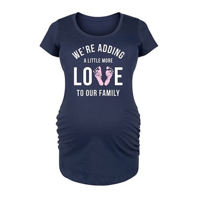 Kohl's Maternity Adding More Love To Our Family Graphic Tee