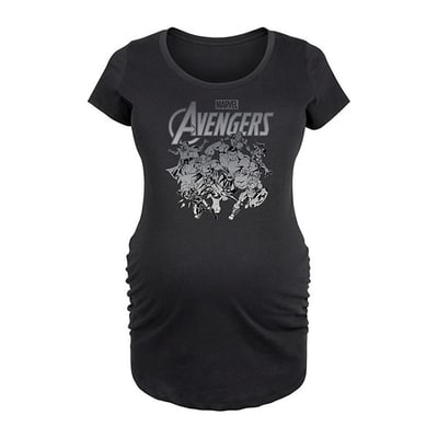 Kohl's Maternity Marvel Avengers Group Logo Graphic Tee