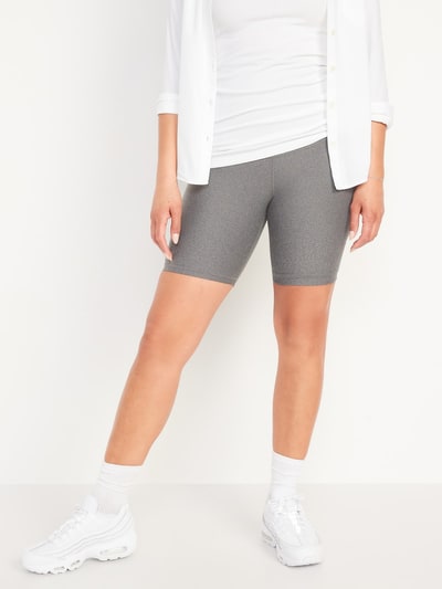 Old Navy Maternity Full Panel PowerSoft Postpartum Support Biker Shorts -- 8-inch inseam