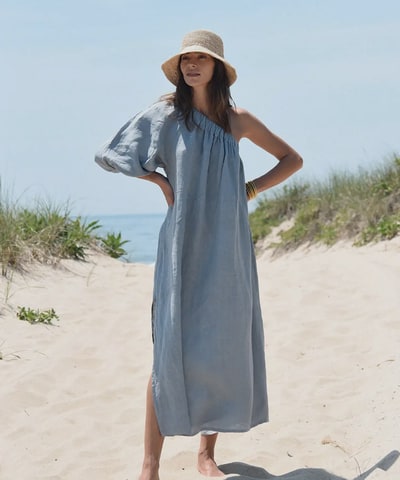 Bump City The Milos Dress (Yoli Blue)