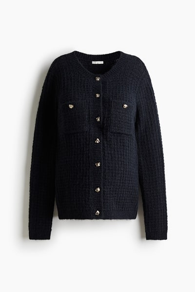 H&M MAMA Structured-Knit Cardigan