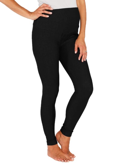 Angel Maternity Maternity Deluxe Tummy Support Jegging -Denim Black