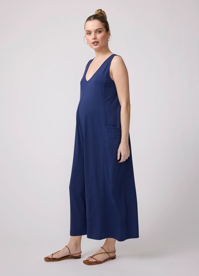 Ingrid & Isabel Lisbon Wide-Leg Sleeveless Maternity Jumpsuit
