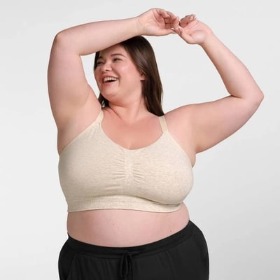 Target kindred by Kindred Bravely Women's Hands-Free Pumping Lounge & Sleep Bra - Oatmeal L