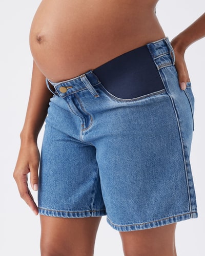 Ripe Maternity Dion Denim Short Classic Wash