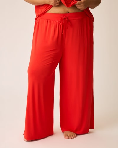 Kindred Bravely Aria Bamboo Casual Lounge Pant | Bright Red