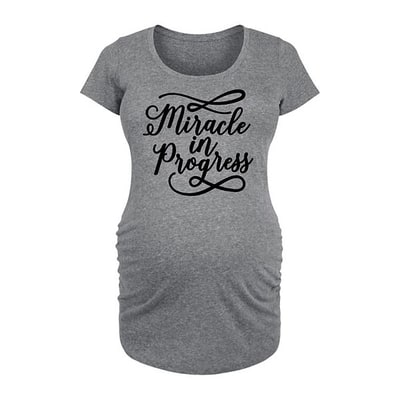 Kohl's Maternity Miracle In Progress Graphic Tee