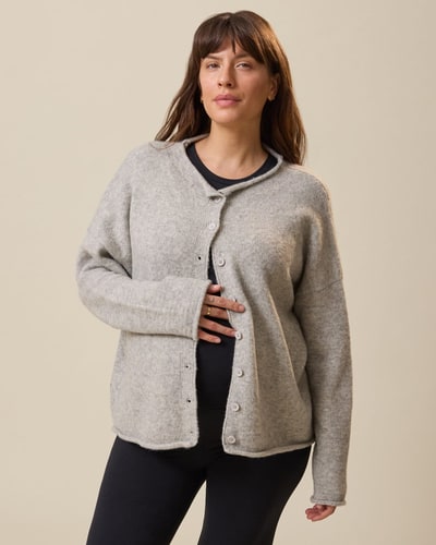 Kindred Bravely Ultra Soft Maternity & Postpartum Cardigan | Grey Heather