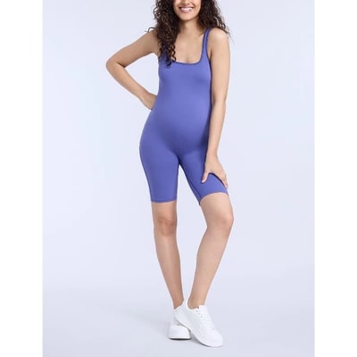 Target Women's Sleeveless Active Short Maternity One-Piece - Skipper Blue - Size: X Small - Motherhood Maternity