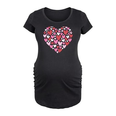 Kohl's Maternity Hearts in Heart Pattern Graphic Tee