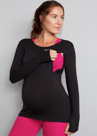 For The Creators Bamboo Maternity & Breastfeeding Long Sleeved Top