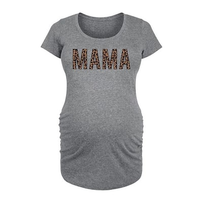 Kohl's Maternity Mama Leopard Graphic Tee