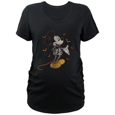 Kohl's Disney's Mickey Mouse Skeleton Costume Maternity Graphic Tee