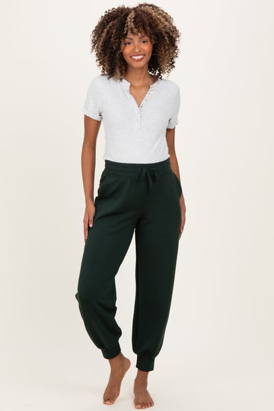 PinkBlush Forest Green Maternity Jogger Pants