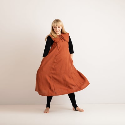 For The Creators Nursing & Maternity Dress - Lucy - Burnt Orange