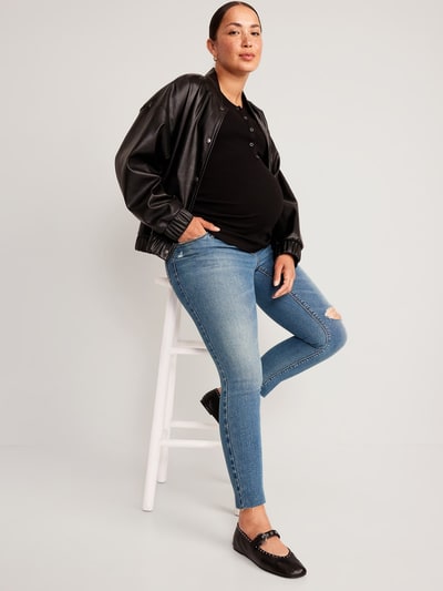 Old Navy Maternity Full-Panel Rockstar Super Skinny Jeans