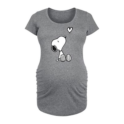 Kohl's Maternity Peanuts Snoopy Heart Graphic Tee