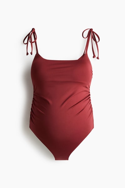 H&M MAMA Padded-Cup Tie-Shoulder-Strap Swimsuit