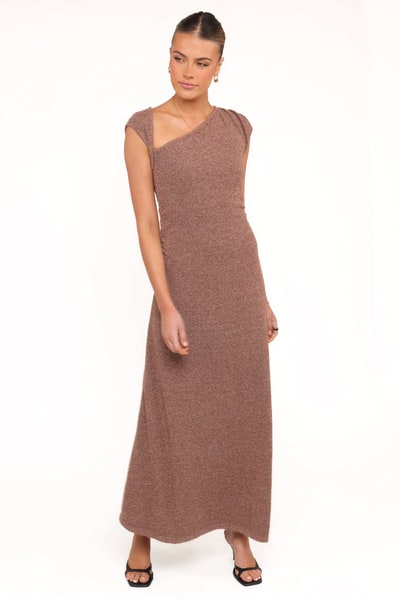 Petal & Pup Talisa Midi Dress - Brown Marle
