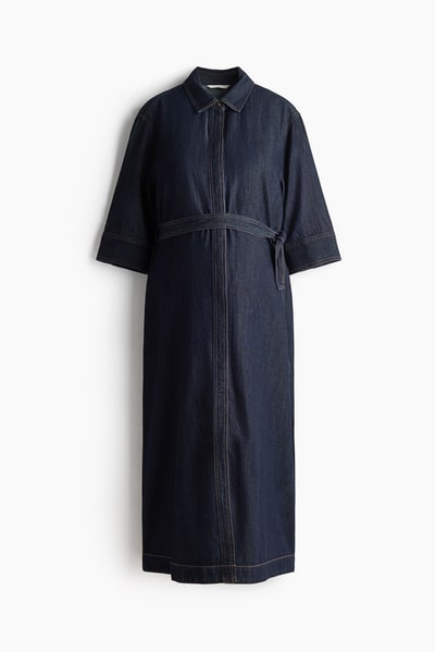 H&M MAMA Denim Shirt Dress