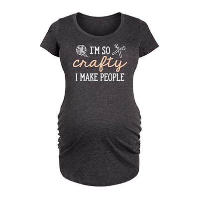 Kohl's Maternity I'm So Crafty I Make People Graphic Tee