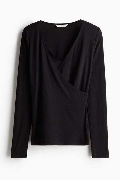 H&M MAMA Ribbed Nursing Top